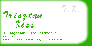 trisztan kiss business card